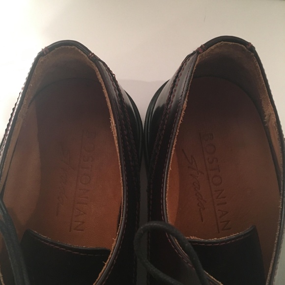 Brown Oxford Tip Bostonian Strada Dress Shoes - Picture 3 of 5
